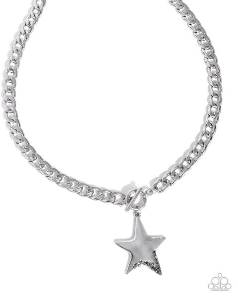 Paparazzi Stellar Spotlight- White Necklace