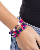 Paparazzi Stirring Stack- Purple Bracelet