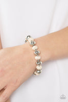 Paparazzi Stone Age Aesthetic - White Stone Beads Bracelet