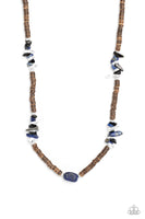 Paparazzi Stony Survivor - Blue Urban Necklace