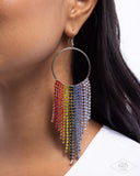 Paparazzi Streamlined Shimmer- Multi Earrings