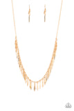 Paparazzi Striking Sheen - Gold Necklace