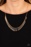 Paparazzi Striking Sheen - Gold Necklace
