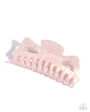 Paparazzi Striped State of Mind- Pink Hair Clip
