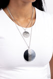 Paparazzi Striped Style - Silver Necklace