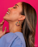 Paparazzi Striped Sweethearts - Multi Hopp Earrings