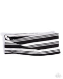 Paparazzi Striped Symphony- Black HairBand