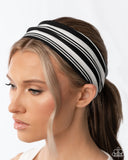 Paparazzi Striped Symphony- Black HairBand