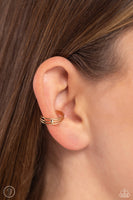 Paparazzi Stud Story - Gold Ear Cuffs Earrings