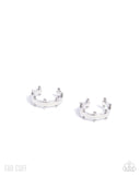 Paparazzi Studded Simplicity- SIlver Earrings