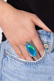 Paparazzi Stunning Showman - Green UV Shimmer Ring