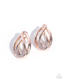 Paparazzi Sturdy Sheen- Gold Earrings