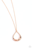 Paparazzi Subtle Season - Rose Gold Necklace