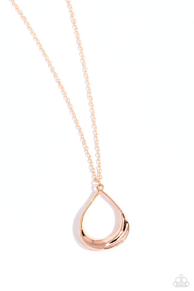 Paparazzi Subtle Season - Rose Gold Necklace