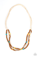 Paparazzi Summer Odyssey - Multi Wooden Beads Necklace