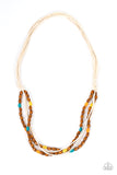 Paparazzi Summer Odyssey - Multi Wooden Beads Necklace