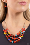 Paparazzi Summer Scope - Red Necklace