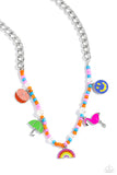 Paparazzi Summer Sentiment - Orange Charms Necklace