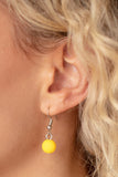 Paparazzi Summer Splash - Yellow Matte-Finished Daffodil Beads Necklace