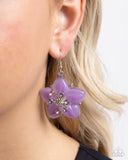 Paparazzi Summer Sprigs - Purple Star Earrings