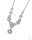 Paparazzi Sunburst Selfie- White Necklace