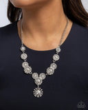 Paparazzi Sunburst Selfie- White Necklace