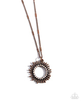 Paparazzi Sunburst Surprise - Copper Necklace