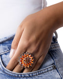 Paparazzi Sunflower Souvenir- Orange Ring