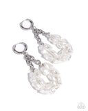 PaparazziSunset State of Mind- White Earrings