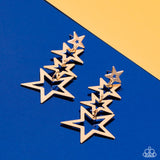 Paparazzi Superstar Crescendo - Gold Star Earrings