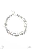 Paparazzi Surf City - White Shells Anklet