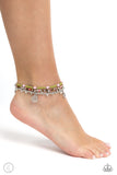 Paparazzi Surfing Safari - Green Anklet