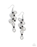 Paparazzi Surprising Sheen- Black Earrings