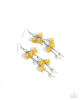 Paparazzi Suspended Sophistication - Yellow Earrings