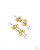 Paparazzi Suspended Sophistication - Yellow Earrings