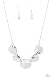 Paparazzi Swanky Shimmer - White Rhinestone Necklace