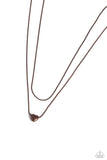 Paparazzi Sweetheart Series - Copper Heart Necklace