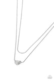 Paparazzi Sweetheart Series - Silver Heart Necklace
