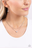 Paparazzi Sweetheart Series - Silver Heart Necklace