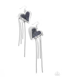 Paparazzi Sweetheart Specialty - Black Heart Eaarings