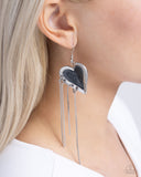 Paparazzi Sweetheart Specialty - Black Heart Eaarings