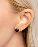 Paparazzi Sweetheart Stunner- Black Earrings