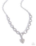 Paparazzi Sweetheart Swoon- White Necklace