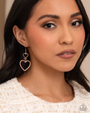 Paparazzi Sweetheart Symmetry- Copper Earrings