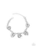 Paparazzi Synced Shapes- Silver Bracelet