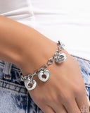 Paparazzi Synced Shapes- Silver Bracelet