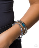 Paparazzi Synchronized Showcase- Blue Bracelet