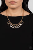 Paparazzi TEAR-rifically Twinkling - Gold Necklace