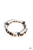 Paparazzi Tabloid Talent - Black Smiley Bracelet