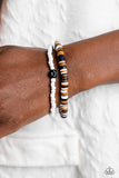 Paparazzi Tabloid Talent - Black Smiley Bracelet